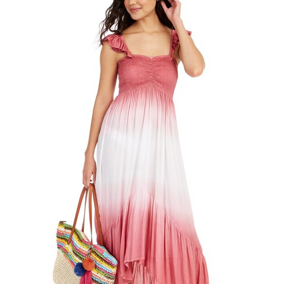 Raviya Other - Raviya Ombre High-Low Cover Up Dress